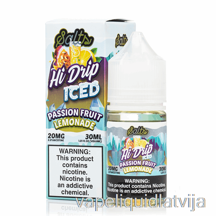 Marakujas Limonādes Ledus - Hi-drip Salts - 30ml 20mg Vape šķidrums